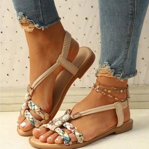Slingback hippie sandals size 7.5